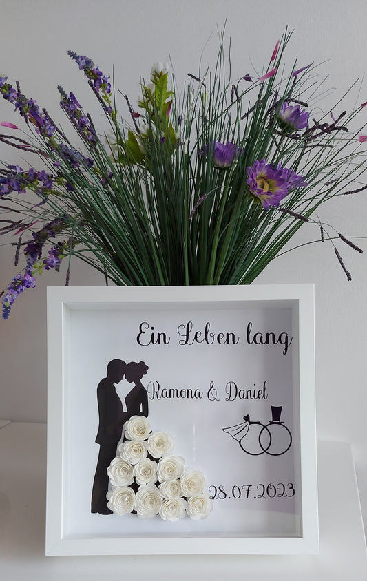personalisierter Bilderrahmen Hochzeit