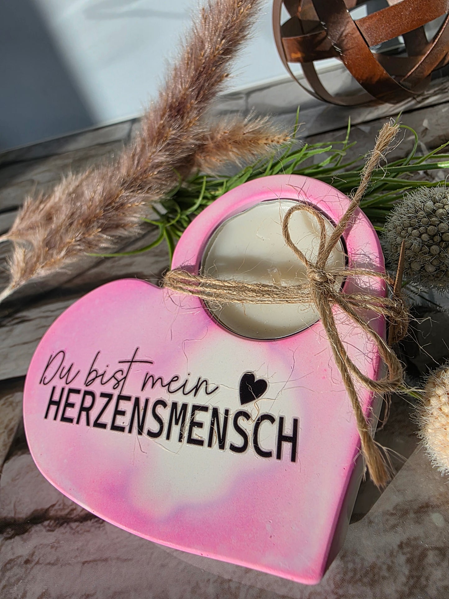 Herzensmensch rosa Keraflott