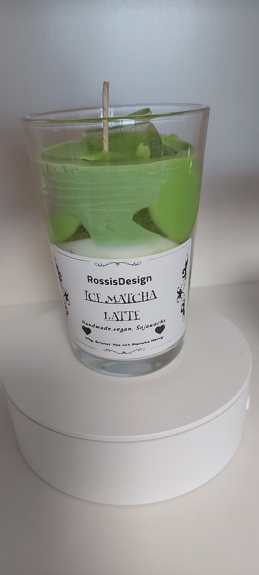 Iced Matcha Latte Kerze